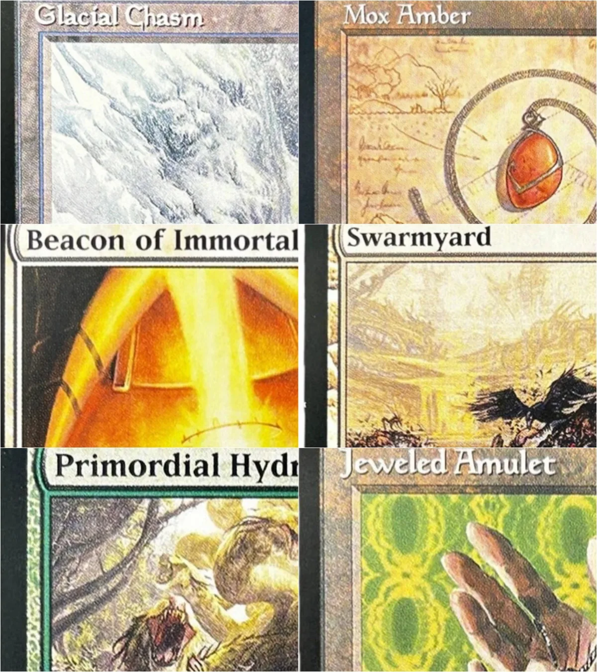 

Regular "Glacial Chasm/Freed from the real/Pendelhaven" Magical Proxy Cards Game Quality Board Playing Game Trading Cards