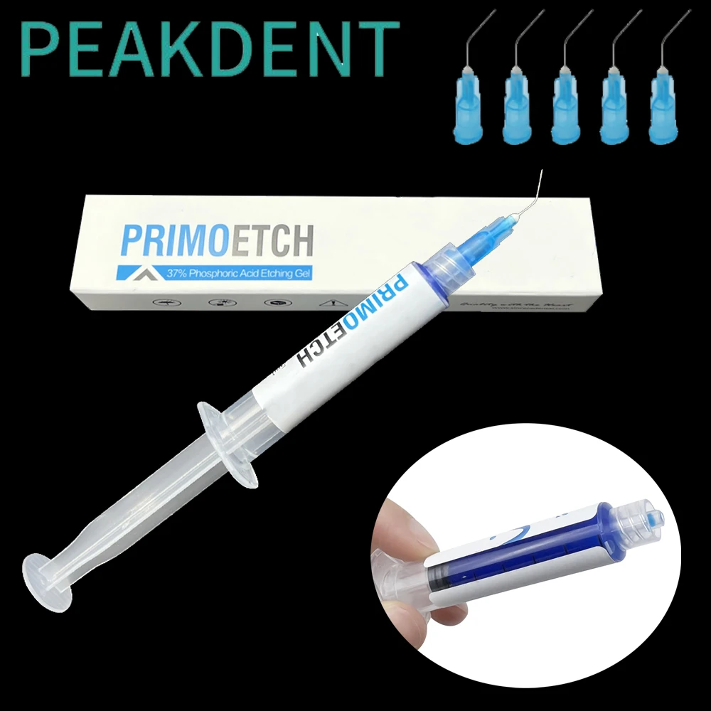 

1Pcs Dental 37% Phosphoric Acid Etching Gel Dental Etchant Gel Agent Bond Teeth Glue Dentist Adhesive Material 5ML/Syringe