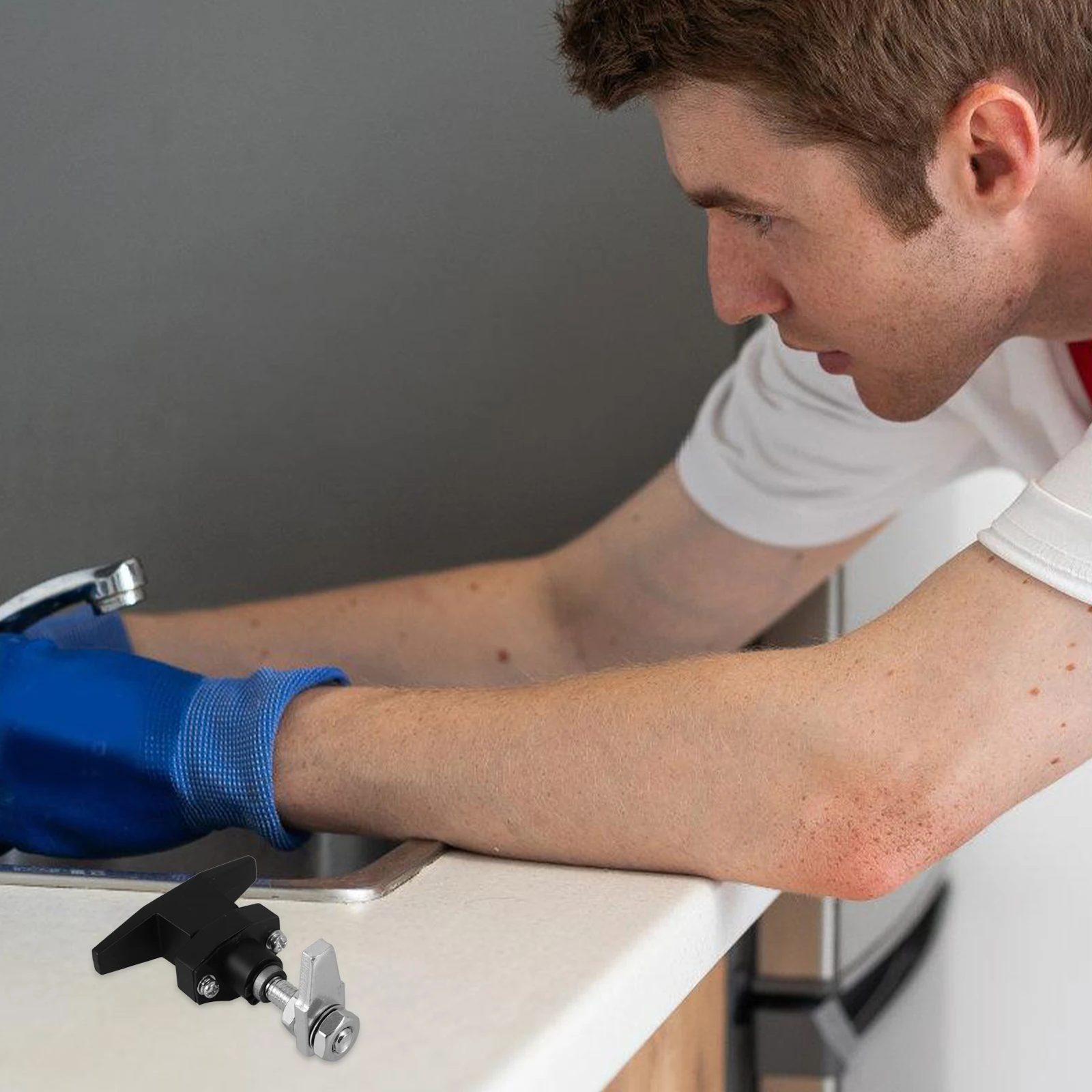 

Heavy Duty Cabinet Lock T Handle Latch Replacement for Drawer File Storage Box Desk Security Lock Zinc Alloy Stainless Steel