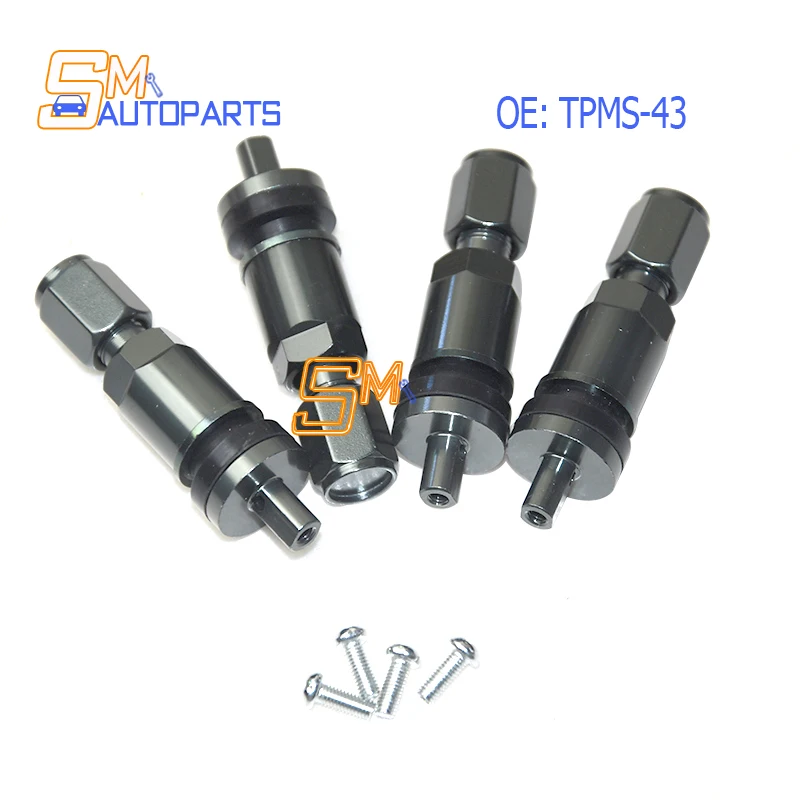 4Pcs TPMS-43 Tire Valves TPMS Replacement For Chevrolet Buick Cadillac Mondeo GMC Volvo