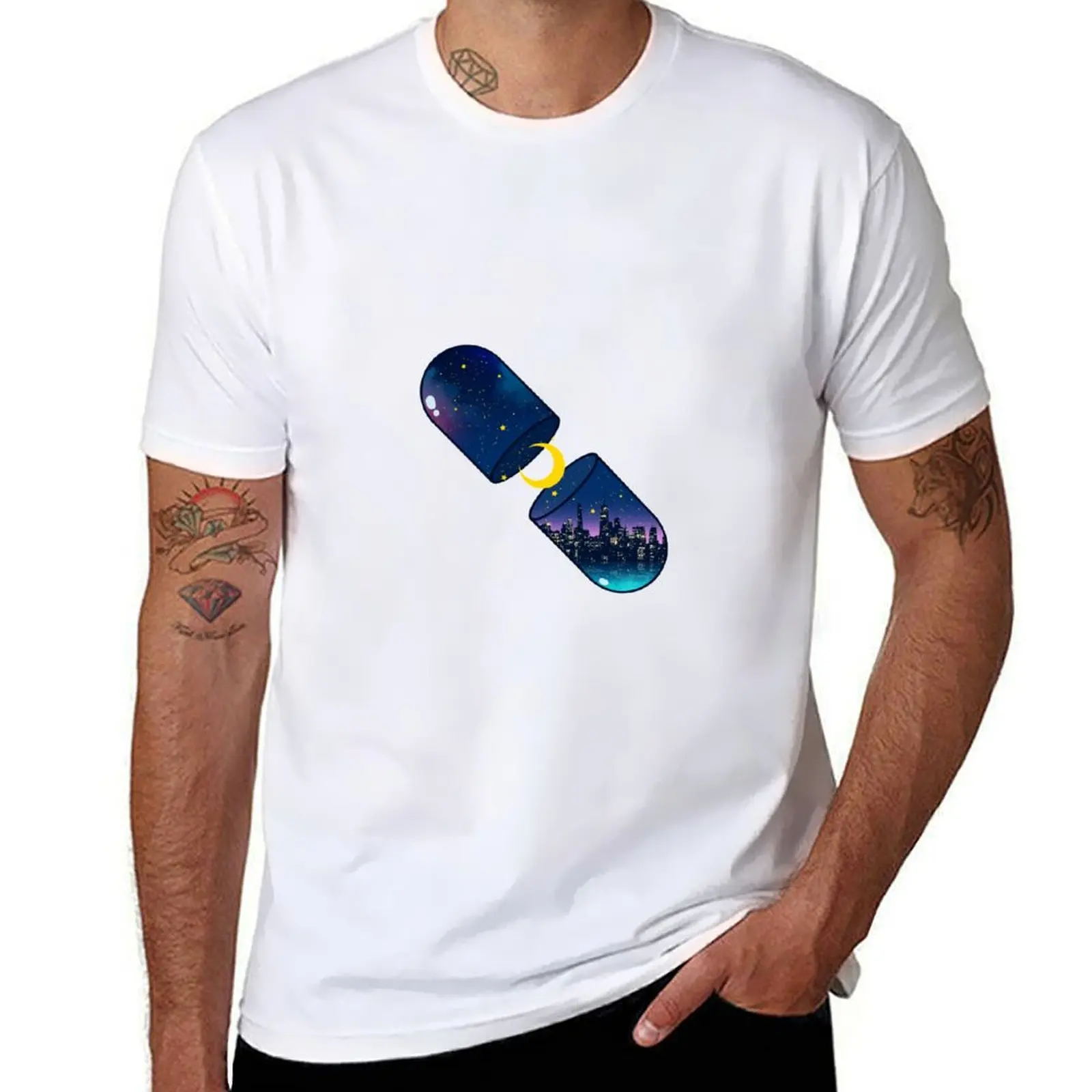 

Chill Pill T-Shirt anime tshirt t shirts for man cotton funny T-Shirt