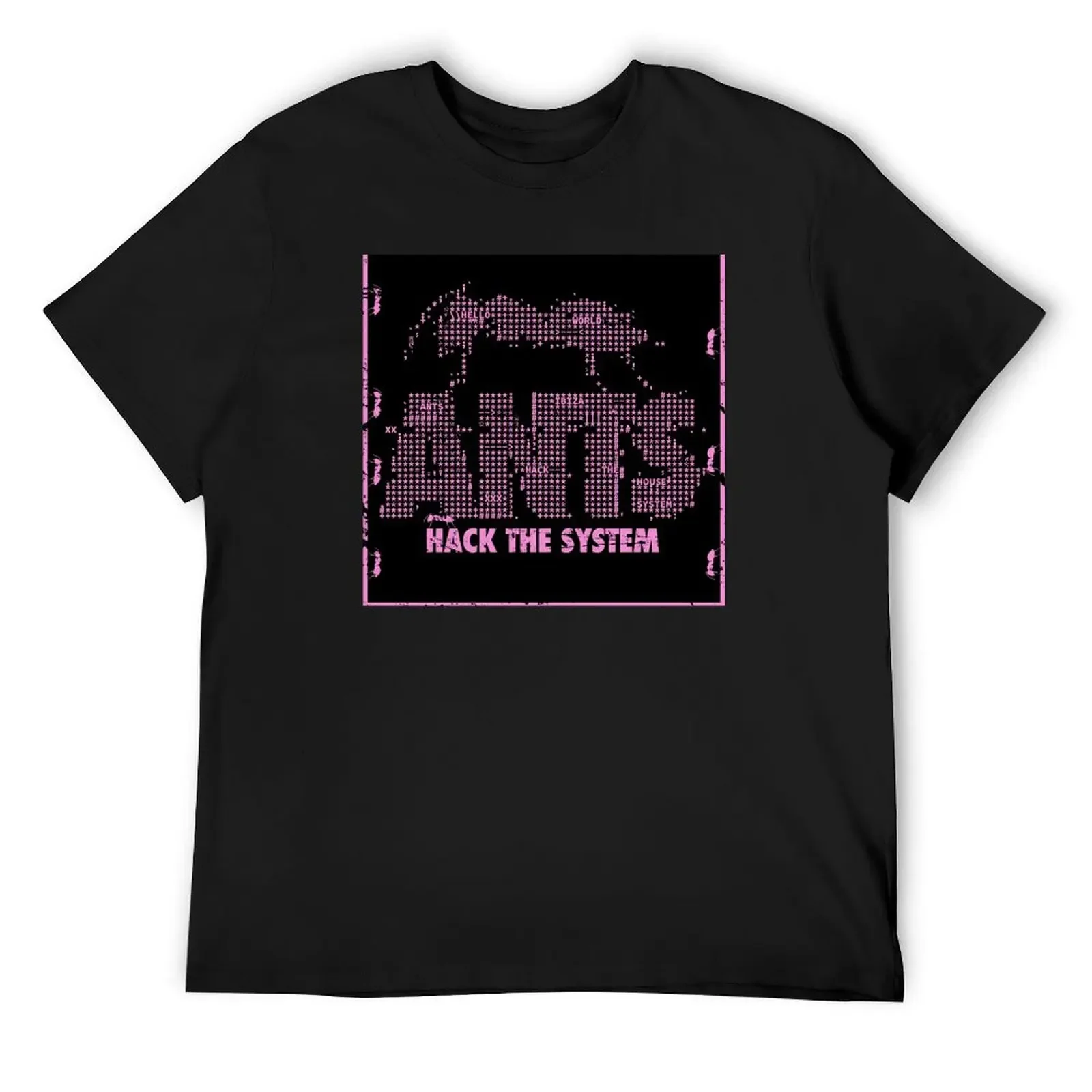 

ANTS Hack The System Ushuaa Club IBIZA: MODEL vintage black and pink legend Event by La French Touch T-Shirt