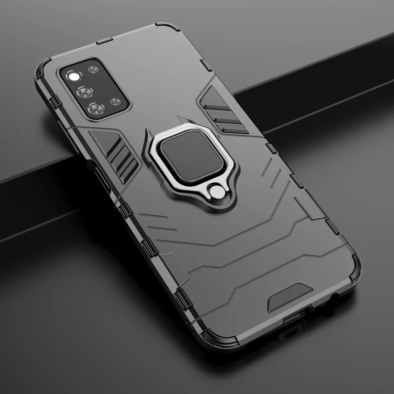 Ring Stand Armor Case For Samsung Galaxy A72 A82 A52s A42 A32 A22 A12 A02s A02 S A2 Core Car Bracket Adsorption Slim Hard Cover