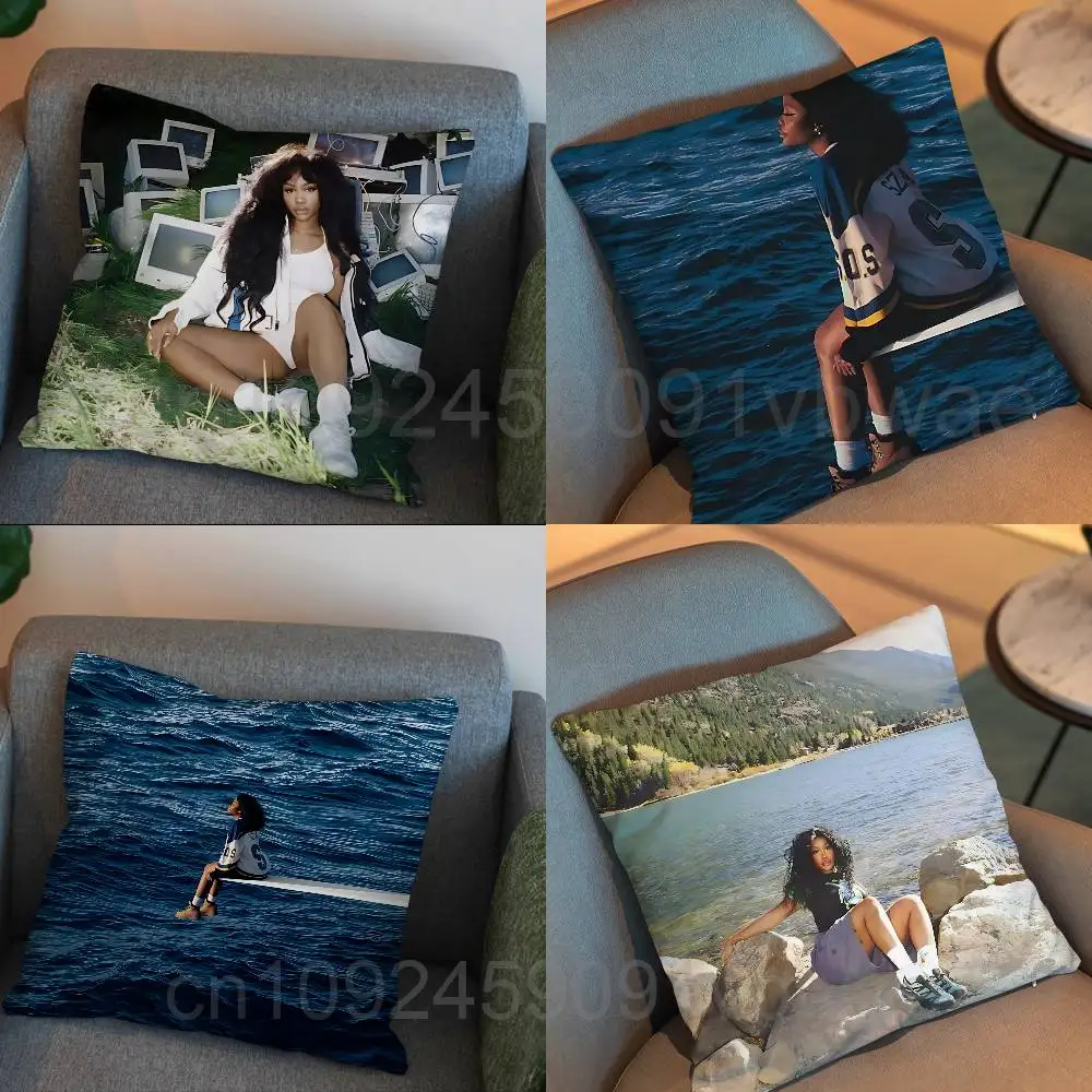 

2026 hot SOS Ctrl SZA pillow cover living room sofa cushion cover bedroom room bed pillow cover home decoration