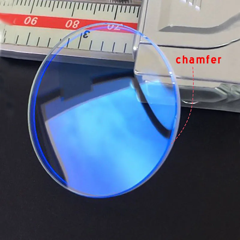 1.2mm Thick Double Domed Mineral Watch Crystal Mirror Round Blue AR Coating Watch Glass 28mm-38.5mm Diameter For Watch Repair