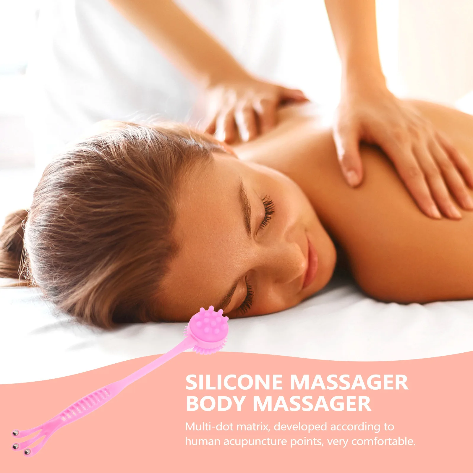 Bâton de massage corporel en Silicone, Relaxation profonde, soulagement du Stress pour tous âges, bâton de frappe Portable, conception confortable des points d'acupuncture