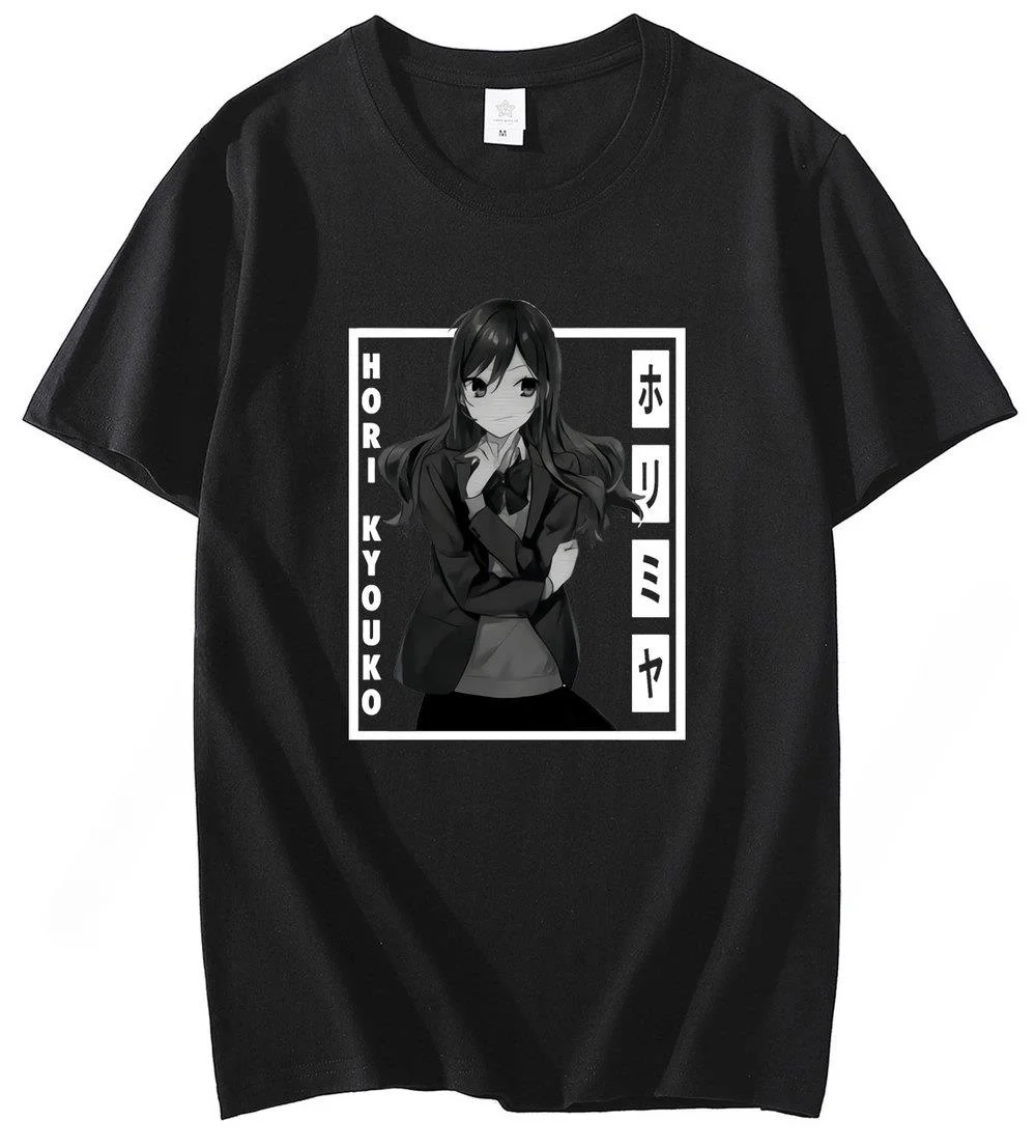 Summer Horimiya Hori San To Miyamura Kun Top Men Women Cotton 2021 Kawaii Japanese Streetwear T-Shirt Streetwear Couple Clothes