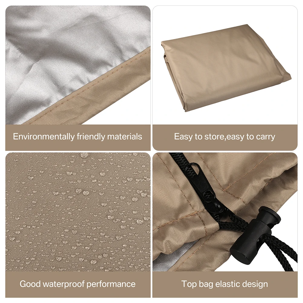 Waterproof Patio Hanging Egg Chair Cover Windproof Swing Egg Chair Cover Egg Chair Slipcover With Zipper and Adjustable Hem Cord