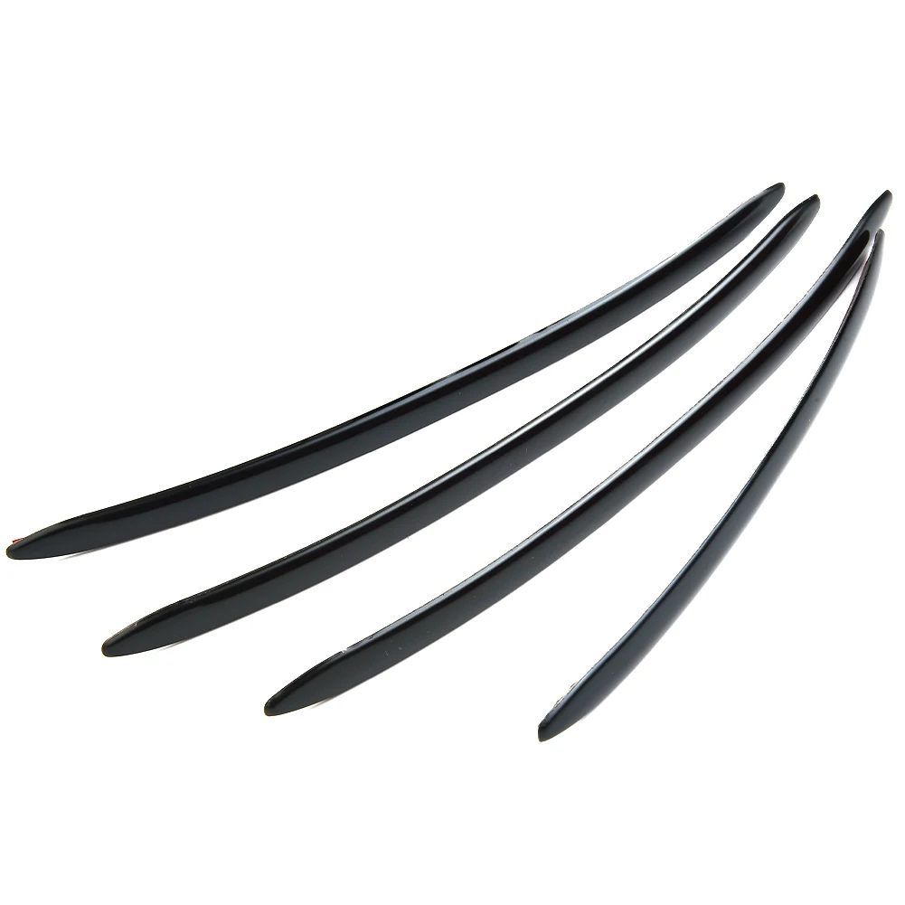 

Decoration Door Handle Strip Decorate For 11-17 4 Pcs External Stainless Steel Trim Accessories Black Car Cover