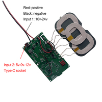 20W/18W/15W/10W/7.5W/5W 12V 5V 2A ForQi Wireless Fast Charger Charging Transmitter Module Circuit Board Coil Receiver Type-C USB