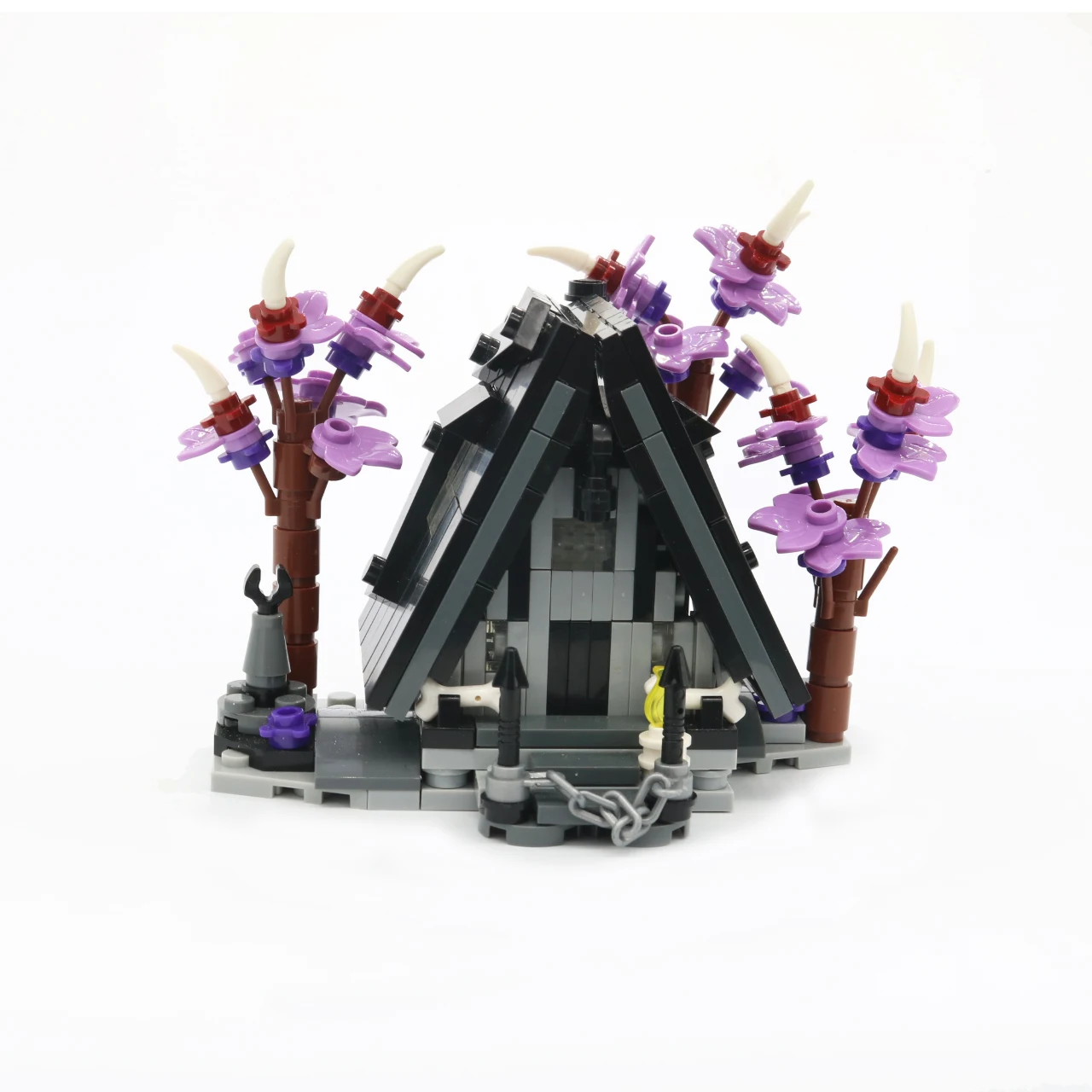 MOC Building Blocks A-shaped Forest Wooden Houses, Tree Houses, Villas Tree View Street View For Bricks DIY Toys Kids Gifts