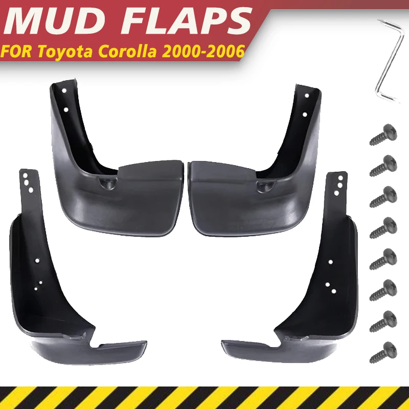 

Mudguards For Toyota Corolla E120 E130 2000-2006 2001 Mudflaps Fender Flares Mud Flap Splash Guards Cover Wheel Parts Accessorie