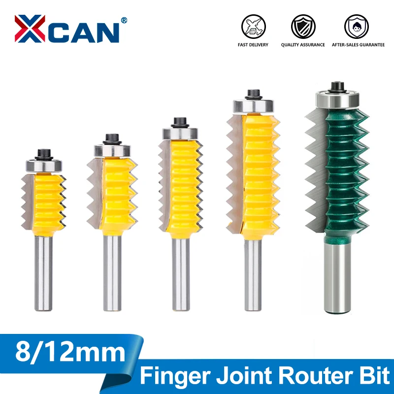 

XCAN 8 мм 12 мм хвостовик с приподнятой панелью, V-образное соединение, фрезы для пальцевого шарнира, клей, фреза для деревянного шипа, деревообрабатывающий конус, шиповочная бита