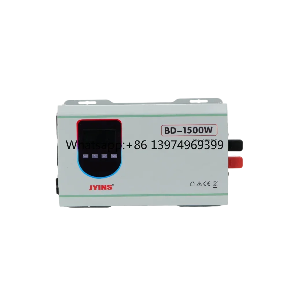 Fast Charger 12V 24V 48V 1500W Bidirectional Single Phase Grid Pure Sine Wave Power Inverter 12V 60A Battery Home Industrial