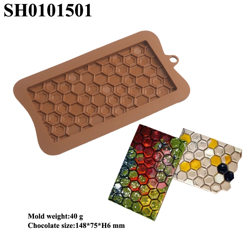 Chocolate Bar Moulds Food Grade Silicone Chocolate Molds 18 Options Available Blocky Choc Candy Mold Confectionery Baking Tools