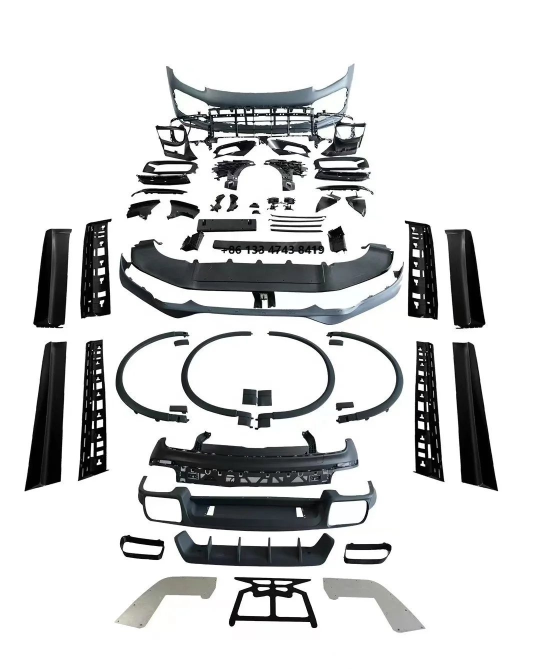 

Turbos-style body kit including front bumper and rear bumper side skirts for 9Y0.1 car parts 2018-2023