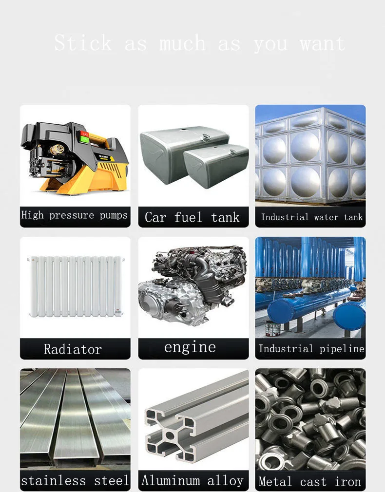 100g AB 2 pezzi adesivo per riparazione di metalli sigillante per incollaggio ad alta resistenza saldatura adesivo metallico resistenza al calore colla AB per colata forte