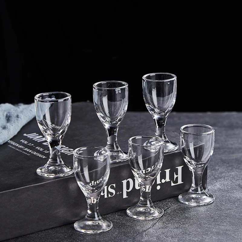 

12pcs Sets Exquisite Elegant Shot Glass Small Wine Glass Transparent Spirits Cup Baijiu Goblet Party Wine Utensils Holiday Gifts
