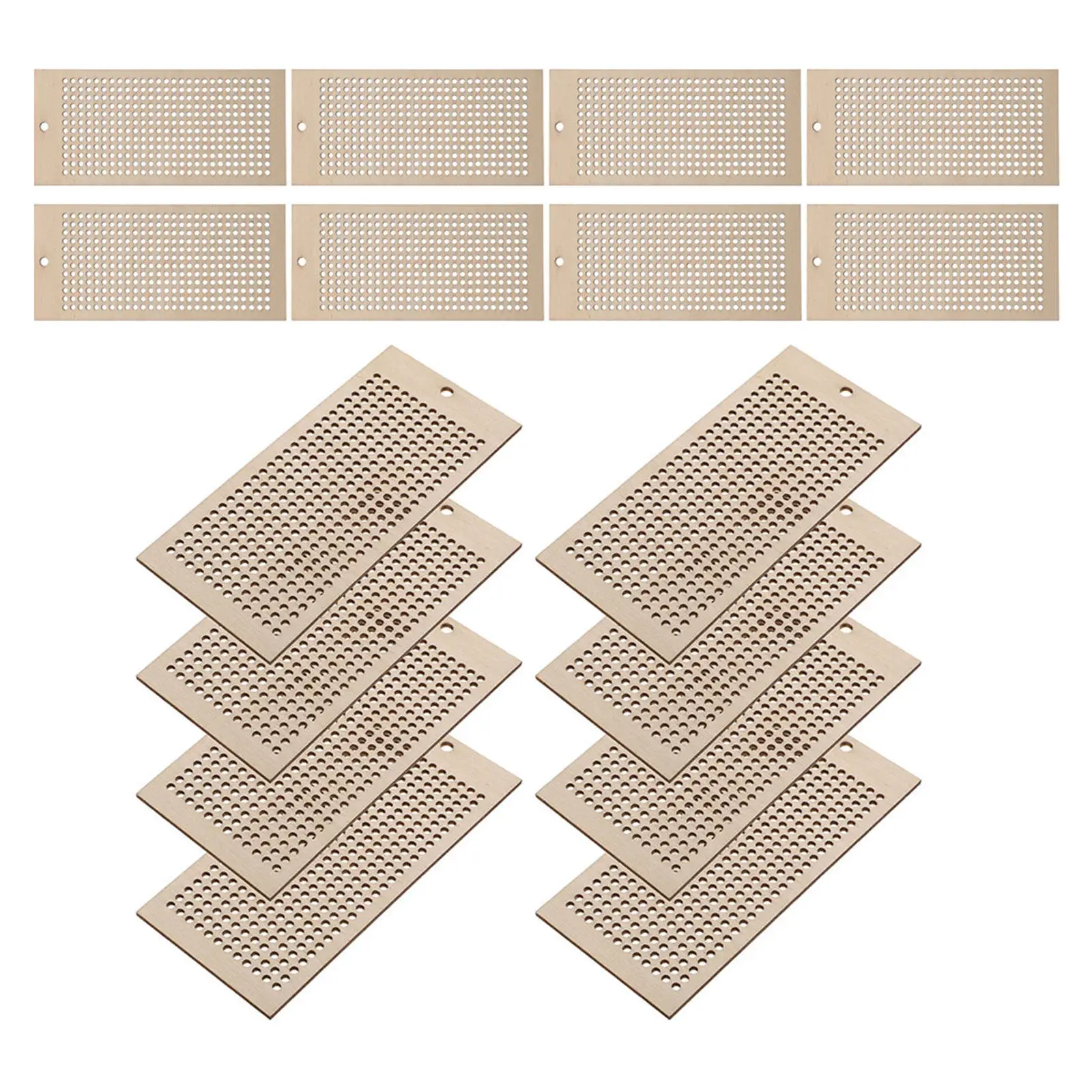 24 Pcs Bookmark Blank Wood Pendants Marks for Crafting Embroidery Wooden Bookmarks Tags