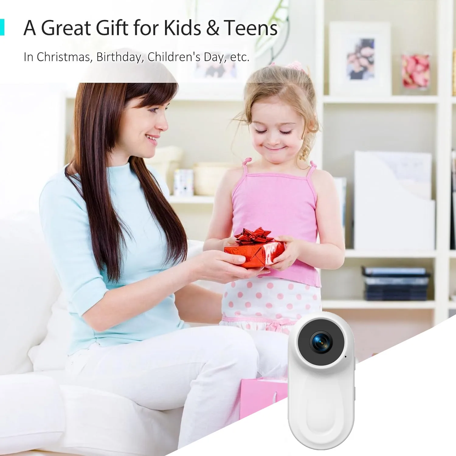 1080P HD Mini WiFi Pet Collar Camera Portable Sports Vlogging Bodycam Magnetic Video Recorder Cats Dogs Microphone POV Camera