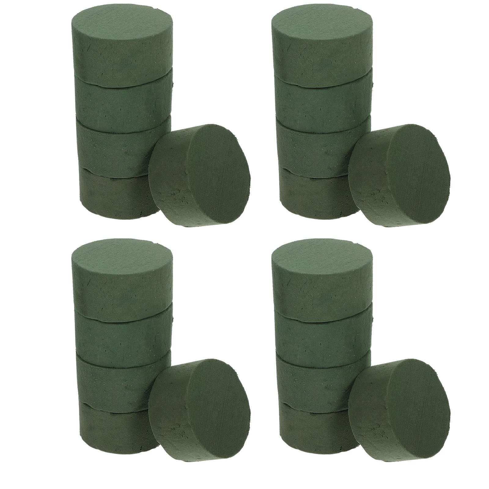 

20Pcs Strong Water Absorption Flower Mud Durable Round Floral Base for Wedding Flower Arrangement Floral Accessory