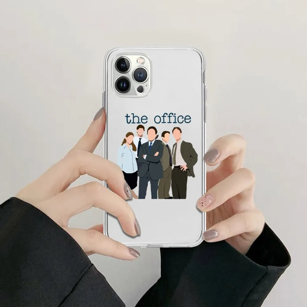 Funny Michael Scott The Office Phone Case For iPhone 16 15 14 13 12 11 Pro Max Mini 16 15 14 Plus Transparent Soft TPU Case