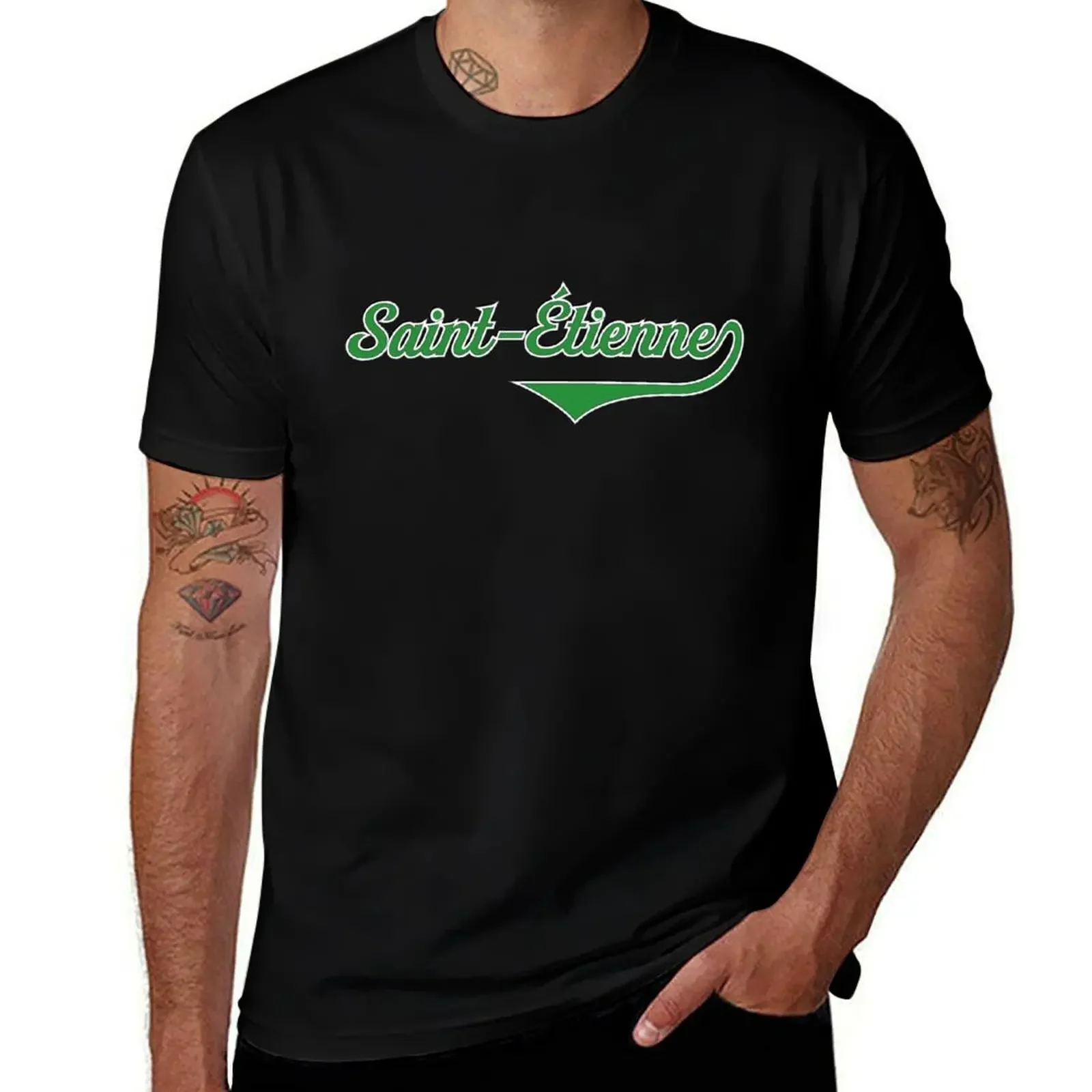 

Saint-Etienne - Saint Etienne - France - Vintage Sports Typography T-Shirt tees summer tops t shirt for men