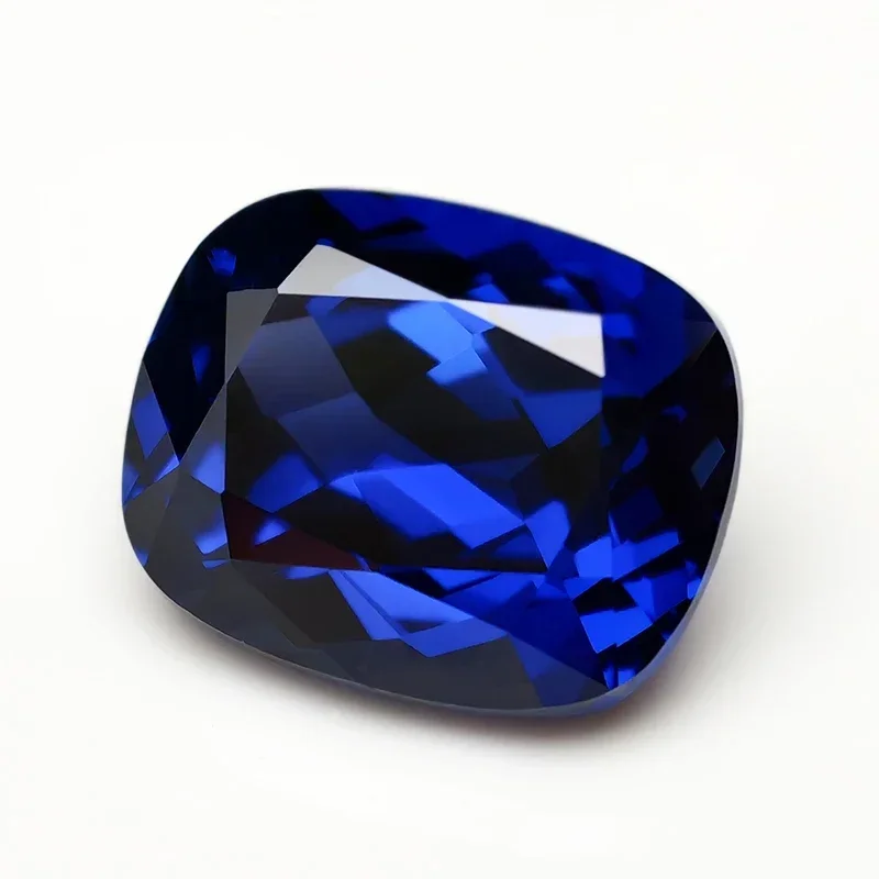 Royal Blue Lab Grown Sapphire Gemstone L-Cushion Cut Synthetic Sapphire Gems Loose Stone With AGL Certificate 2