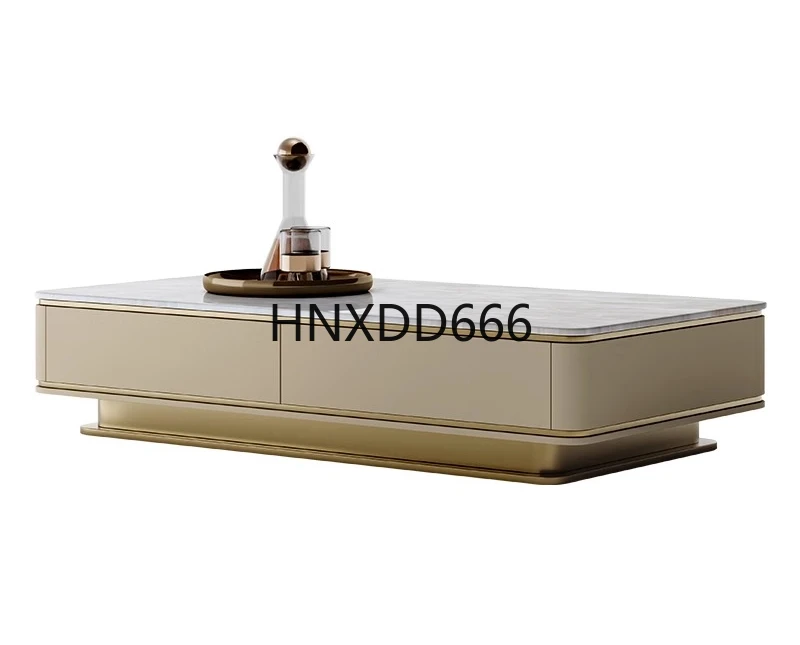 

Italian light luxury living room combination coffee table