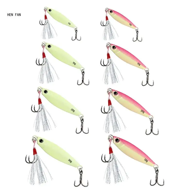 Hard Baits Slow Shaking Jig Artificial Lures Luminously Fishing Baits Lure M89D