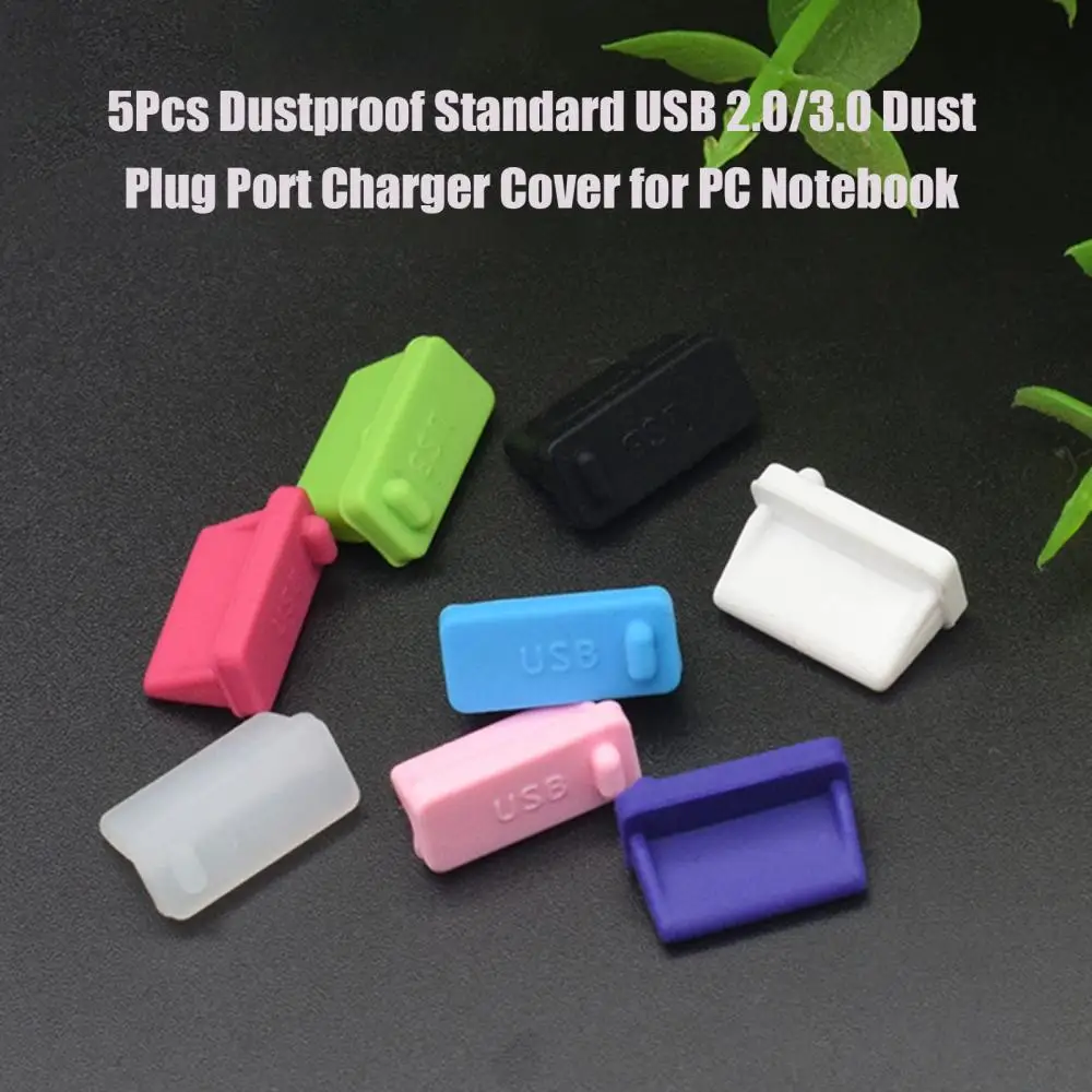 5Pcs USB Dust Plug USB2.0/3.0 Notebook Dustproof Stopper Laptop Universal USB Dust Plug Computer Interface Waterproof Cover