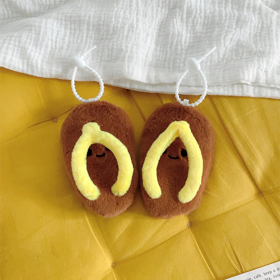 شباشب لطيفة ومضحكة، قلادات قطيفة، شباشب صناعية، دمى قطيفة، أكياس دمى مملوءة ناعمة، إكسسوارات، سلاسل مفاتيح سيارة للزوجين