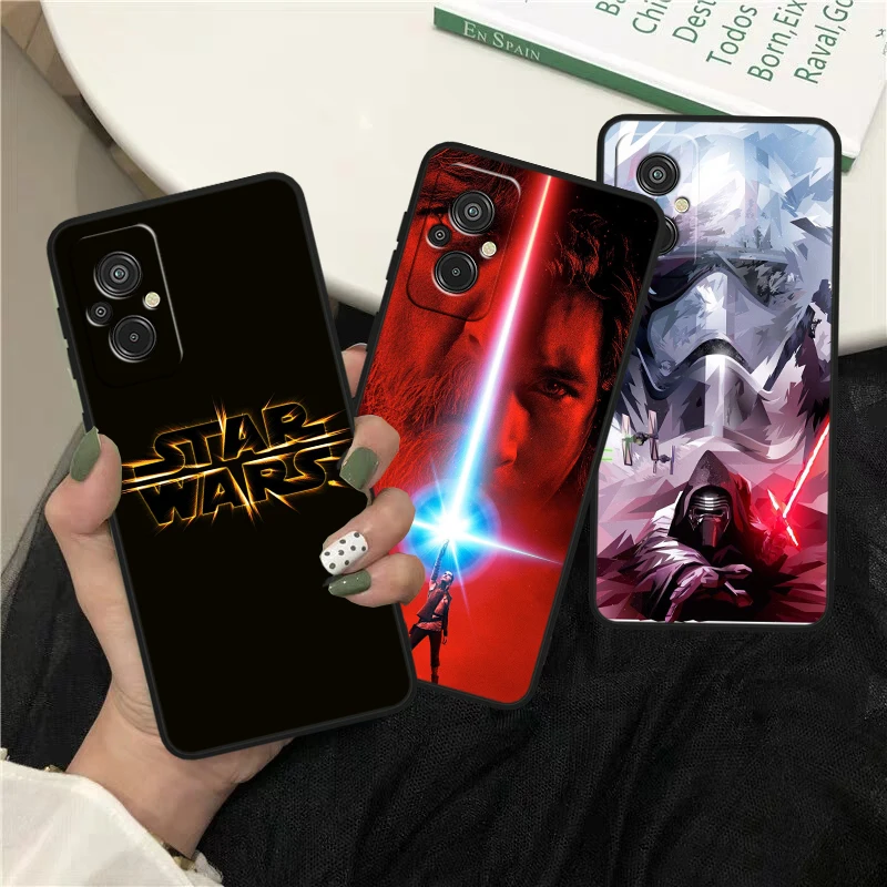 S-tar W-ars Darth Vader Yodas BB8 For Xiaomi Redmi K60 12C 12 11A A1 11 10C 10X 9T 9C 9AT 8A Pro Silicone Black Phone Case