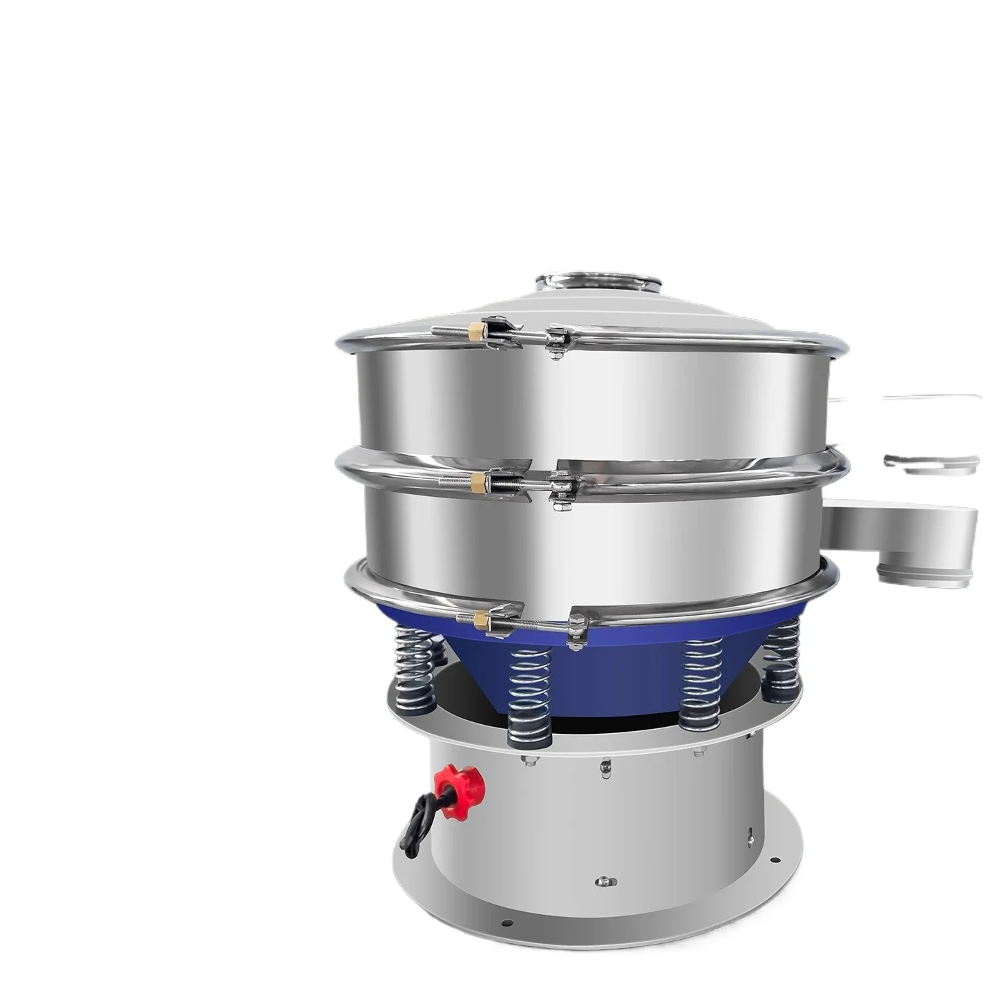 LTT, Stainless Steel Vibrating Rotary Screen Sorter Filter Screening Machine Small Separation Equipment