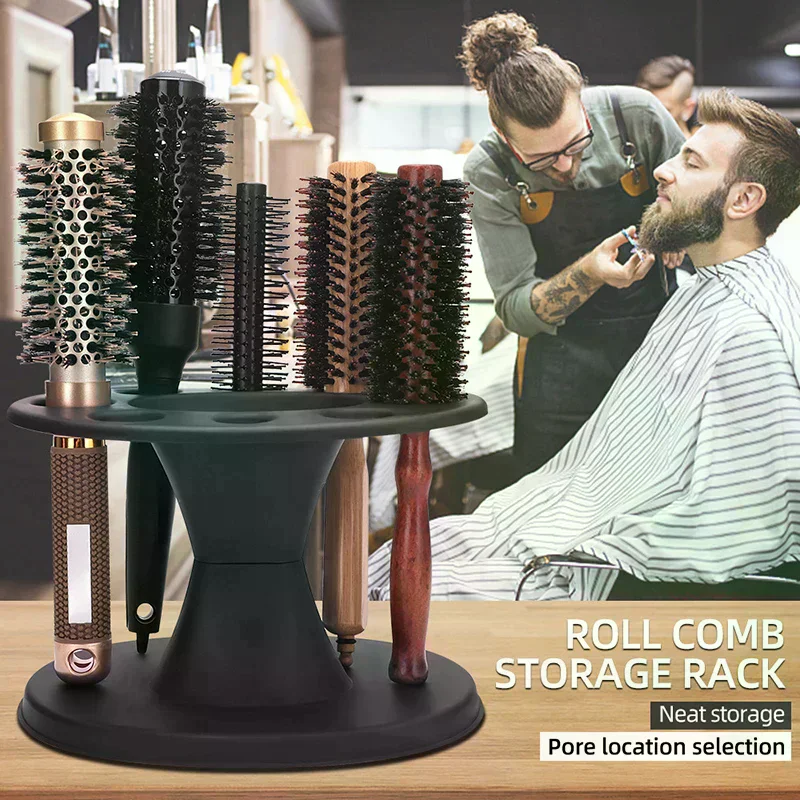 Barber Hairdressing Scissors Combs Tools Holder Storage Box Barbertop Salon Display Stand Salon Hairdresser Tools Organizer Rack