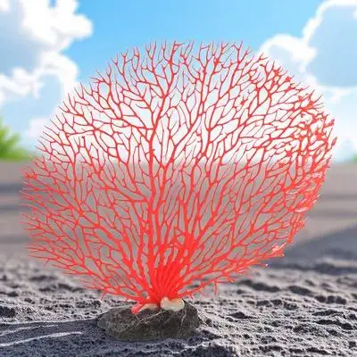 

Delicate Artificial Coral Decorative Tank Plant Creative Aquarium Landscape Coral for Home Desktop Fish Tank Artificial Plant