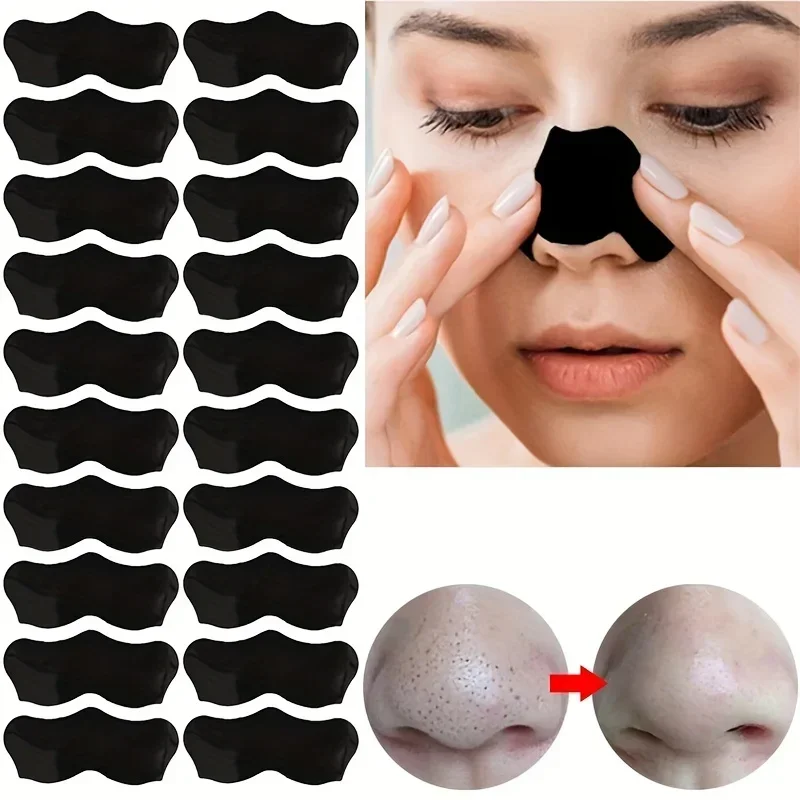 15pcs Blackhead Nose Strips Deep Cleansing Nasal Spot Facial Dot Stickers Nose Mask Shill For Acne & Black Head - Dropship