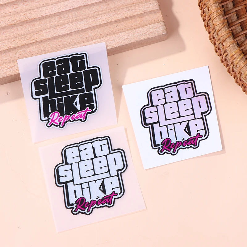 

"EAT SLEEP BIKE" Waterproof Decorative Bicycle Helmet Protective Gear Bicycle Bodies Stickers