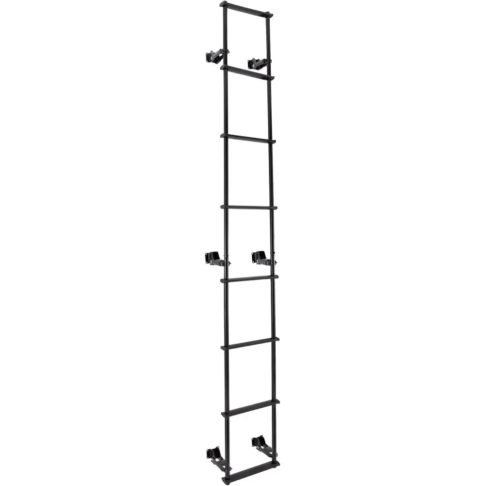 

Compact Low Profile 106.5 RV Toy Hauler Collapsible Ladder in Black
