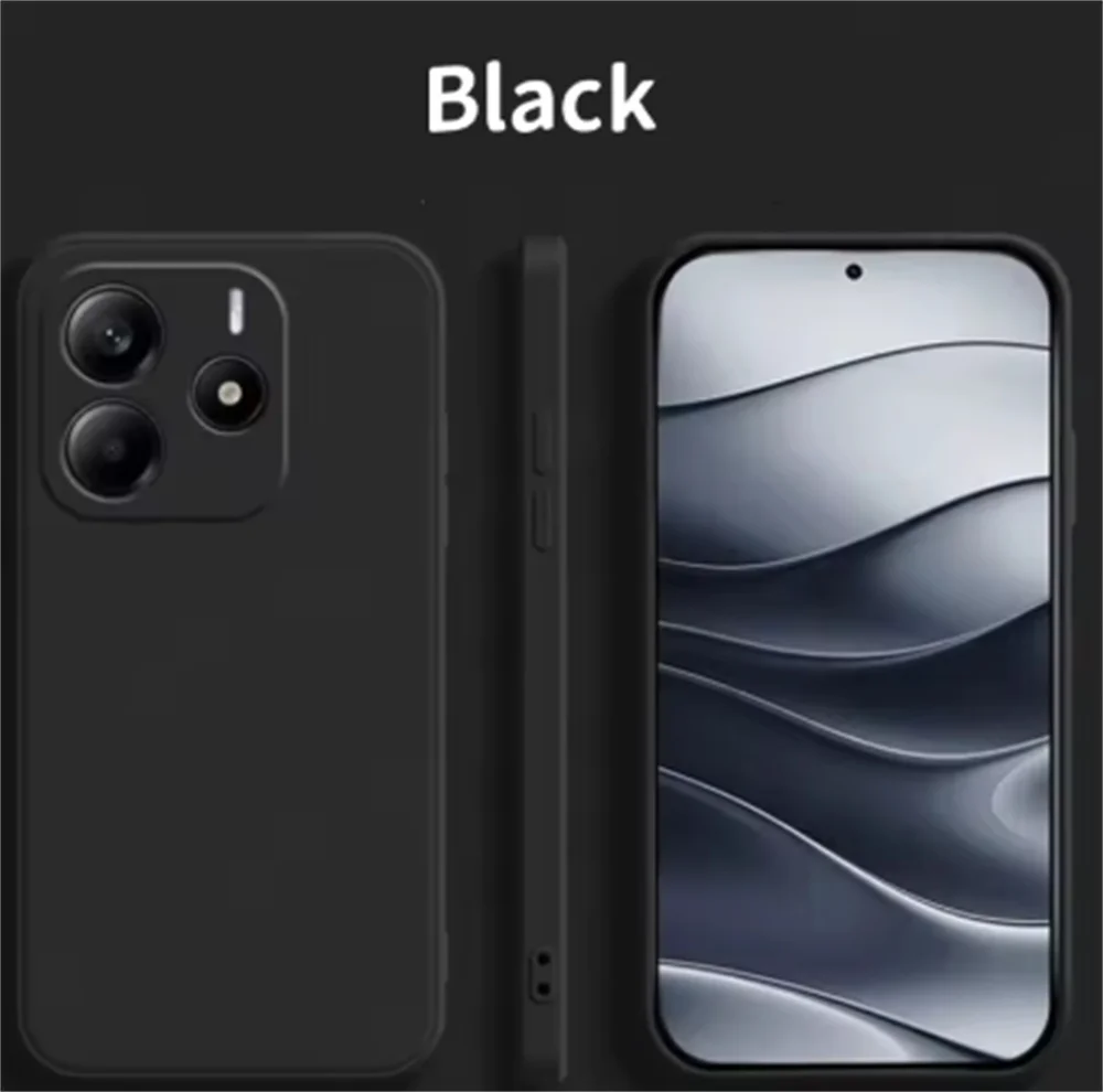 Für Xiaomi Redmi Note 14 5G 6,67" Flüssigsilikon Stoßfeste Weiche Hülle Einfache Hochwertige Original Rückseiten-Abdeckung Funda Handyhülle