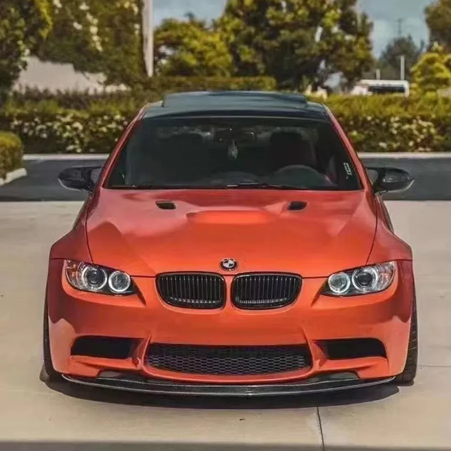 لسيارات BMW M3 E92 E93 ألياف الكربون شفة أمامية للسيارة المصد الأمامي كلبشة سبويلر الناشر الجبهة الشفة الذقن 06-11 اكسسوارات السيارات #6