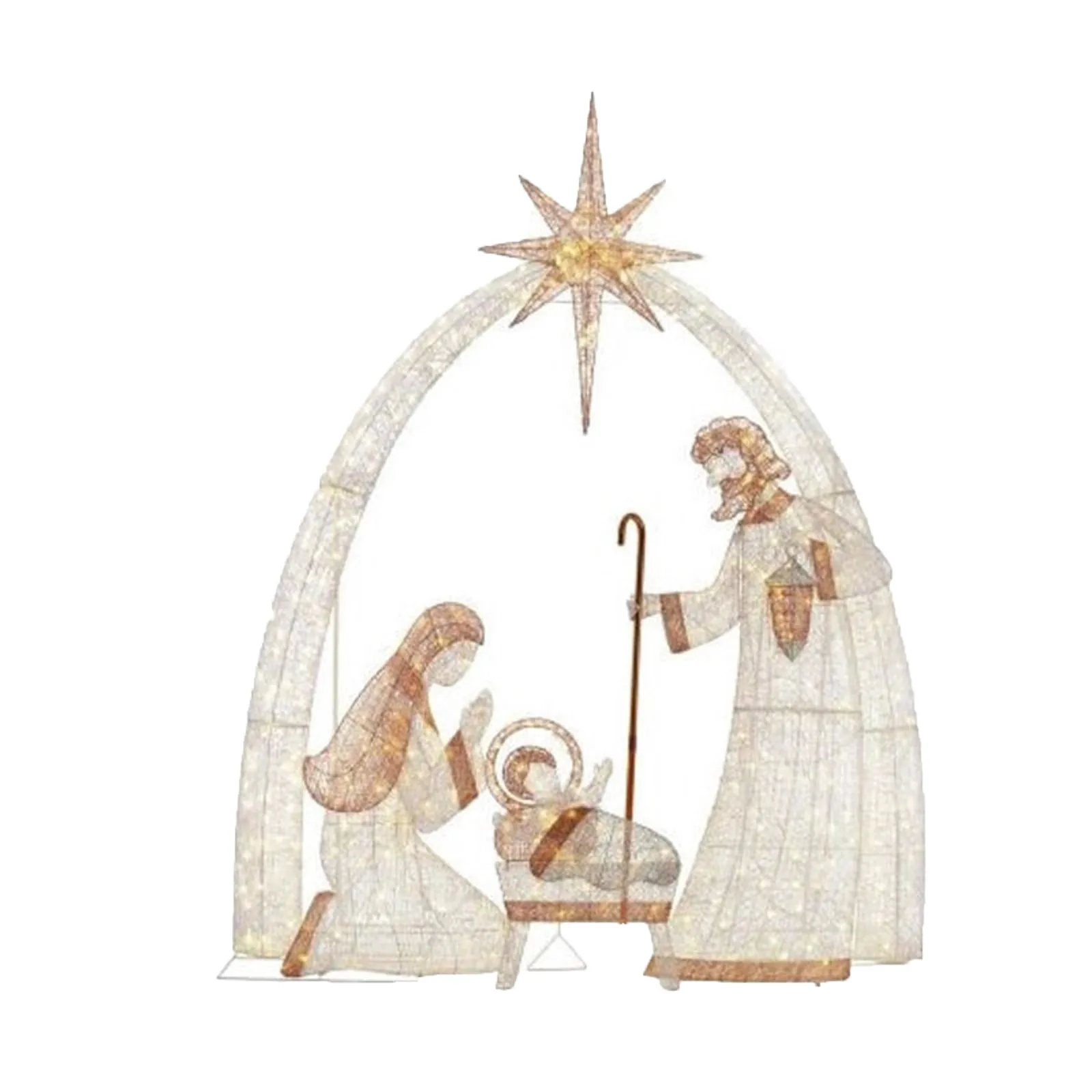 Christmas Decoration Outdoor Garden Arch Decoration Christmas A Family Of Three Courtyard Ornaments,Holiday Vibes Garden Decor