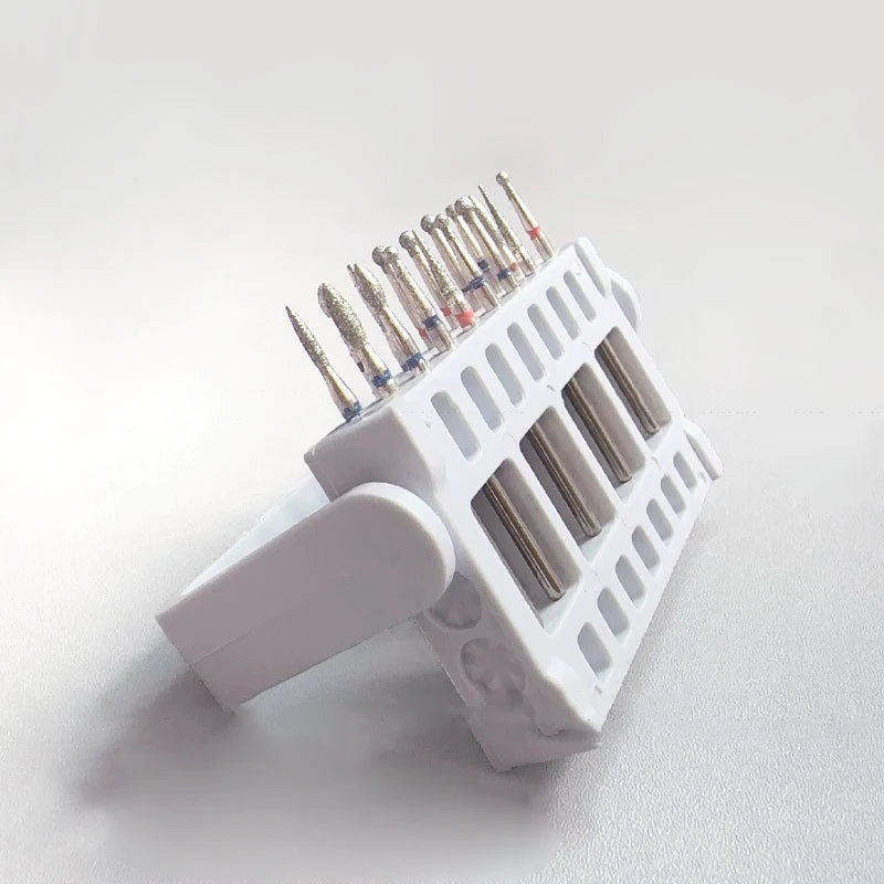 16 löcher Nagel Bohrer Bits Halter Ständer Display Nagel Schleifen Werkzeug Zeigt Faltbare Organizer Container Maniküre Bohrer Zubehör