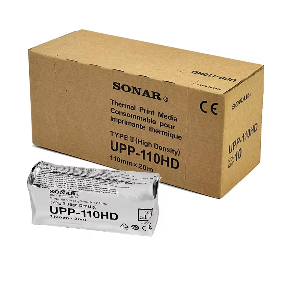 UPP-110HD A6 Width Black and White High Density Print Media (type II) for Use in UP-899 Series/ 898 Series/ 897 Series Printers