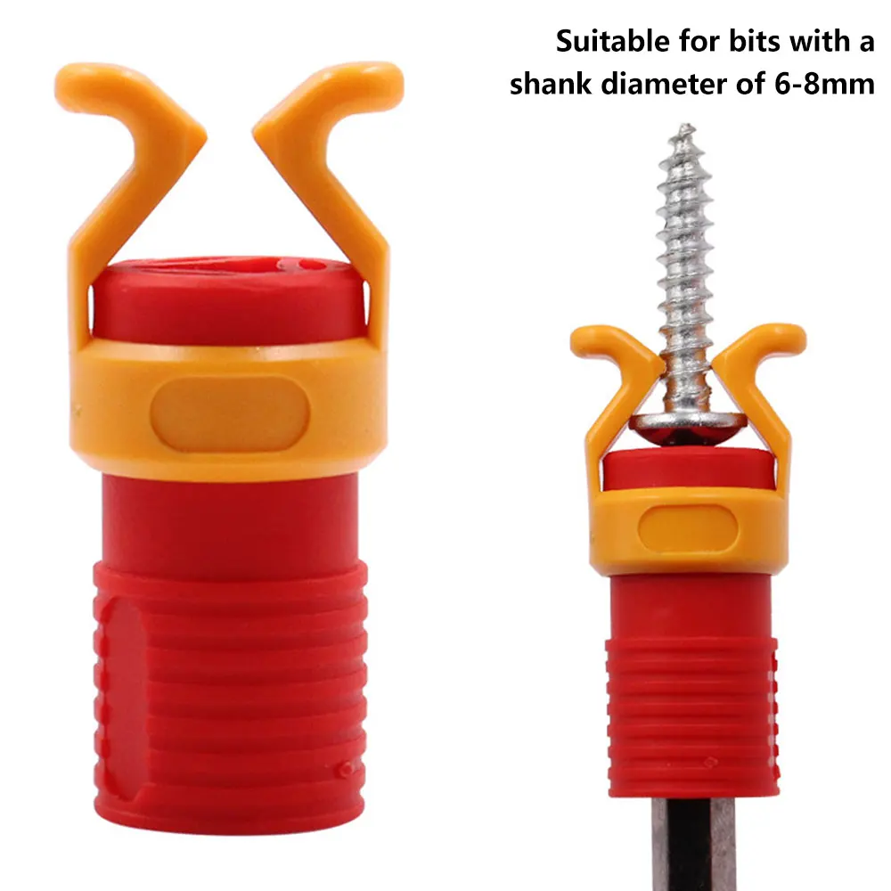 3Pcs ABS Plastic Screw Holder Screw Claws Universal Screw Fixing Set Clamper Screw Bits Fixed Sleeve for Woodworking Tools