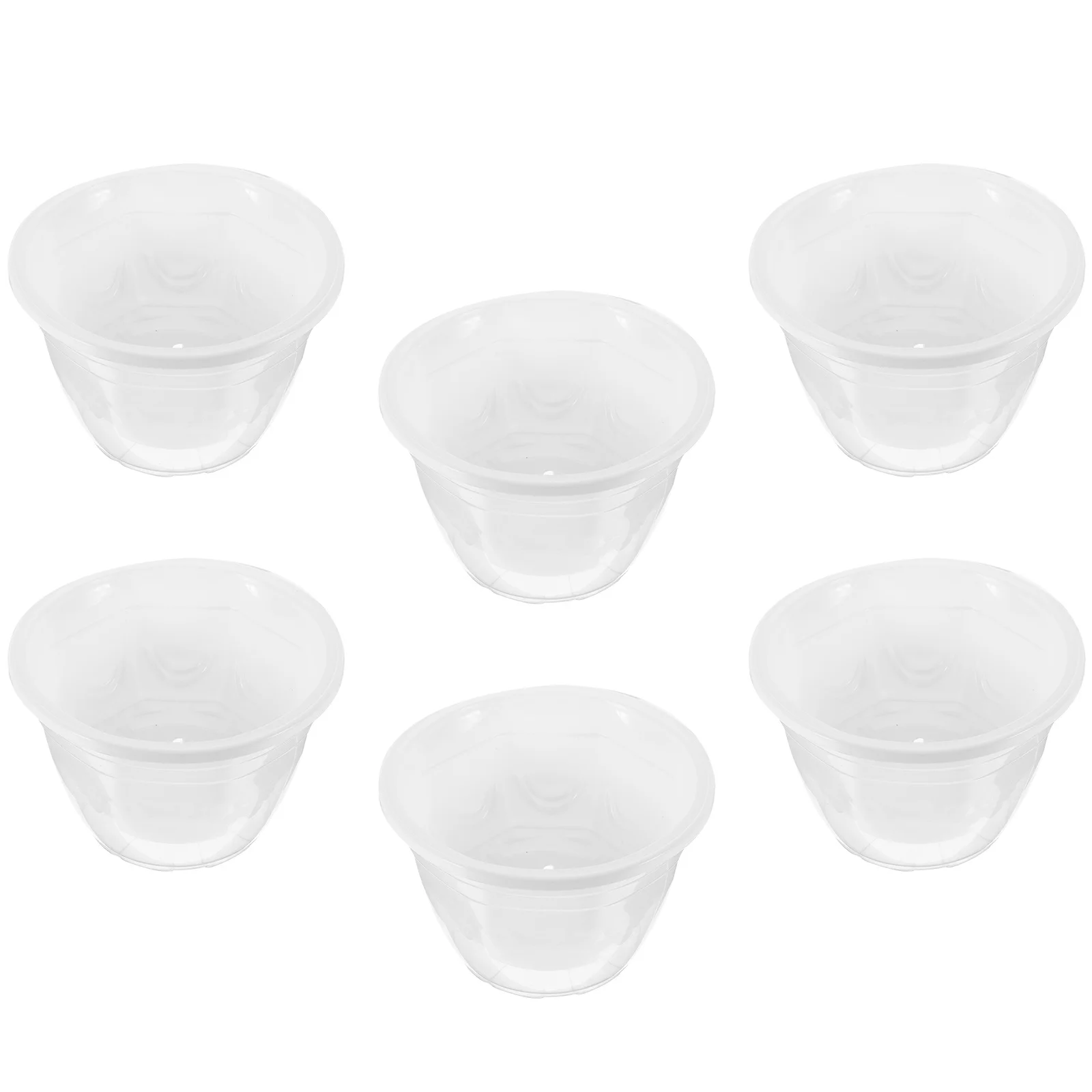 

6Sets Self Watering Flower Pots Balcony Planters Modern Automatic Watering Planters Indoor Plastic Plant Containers Home