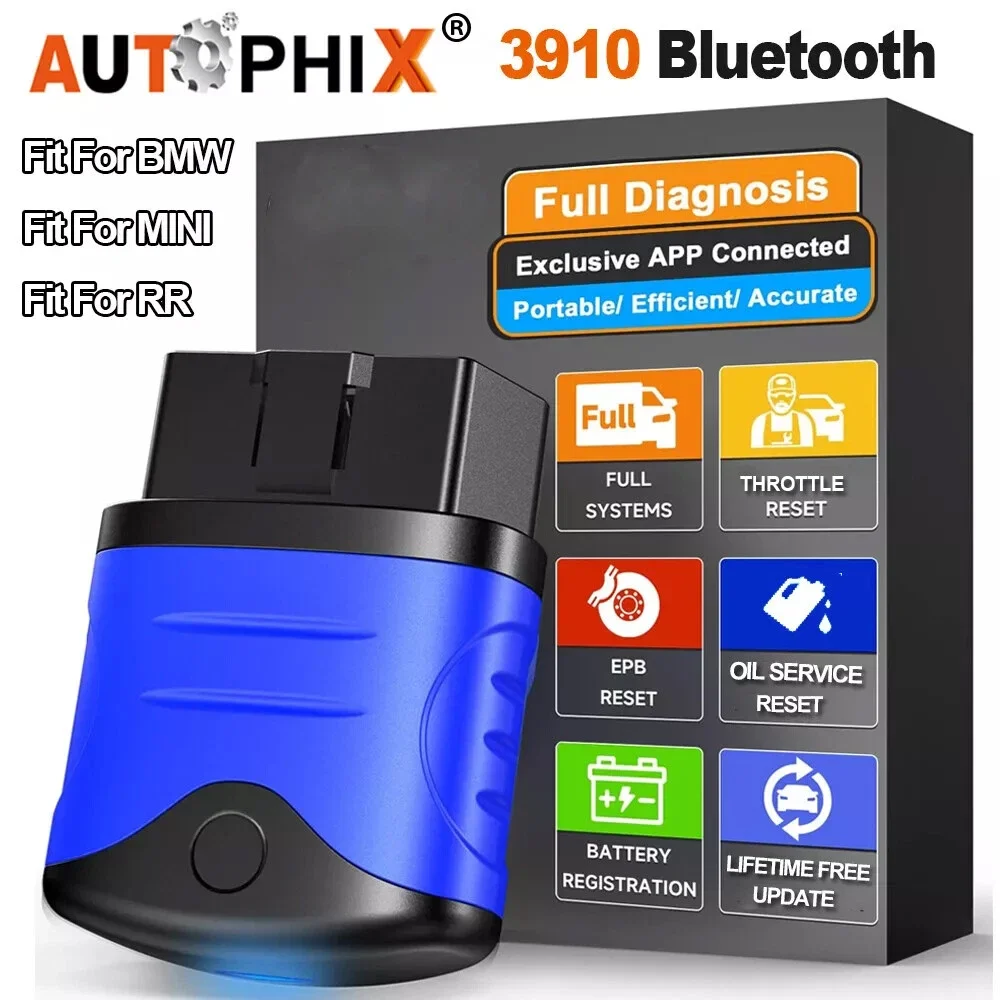 AUTOPHIX 3910 بلوتوث Obd2 الماسح الضوئي فحص البطارية تسجيل EPB إعادة تعيين الزيت أنظمة كاملة قارئ رمز التشخيص تحديث مجاني