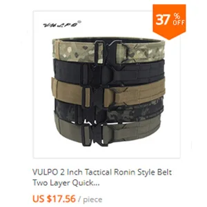 VULPO 1,75 Zoll/4,3 cm Taktischer Gürtel im Ronin-Stil, zweilagiger Molle-Gürtel, Jagd- und Airsoft-Kampfgürtel, Herren-Taillengürtel – Detail 2