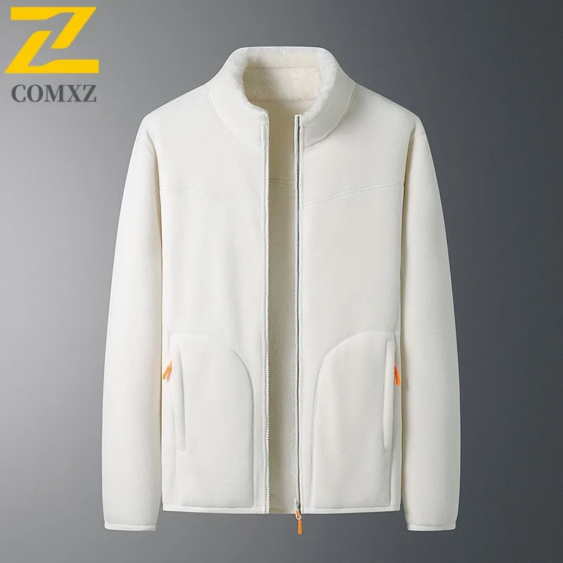 

COMXZ Мужская хлебная куртка 2025 однотонная с подогревом для кемпинга, свободная стеганая куртка для путешествий по снегу, флисовая куртка высокого качества для отдыха