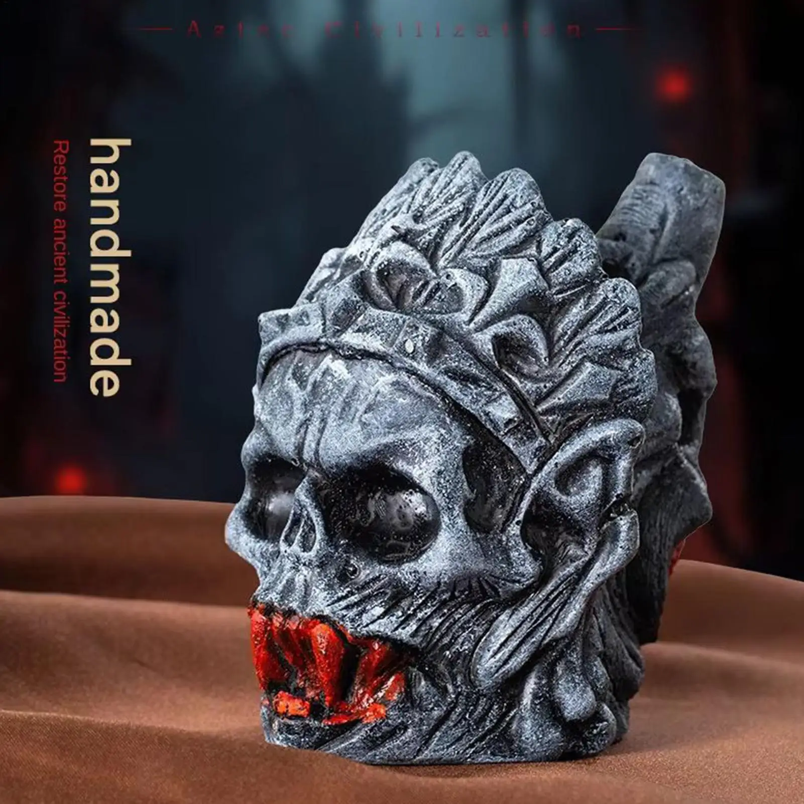 Aztec Death Ghost Whistle Demon Knight Vampire Halloween Aztec Death Whistlefor Outdoor Hiking Camping Survival Whistle